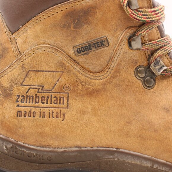 Zamberlan Mountaineering Gore Tex Men's Size 8 H  Brown Leather Hiking Boots - Picture 10 of 12